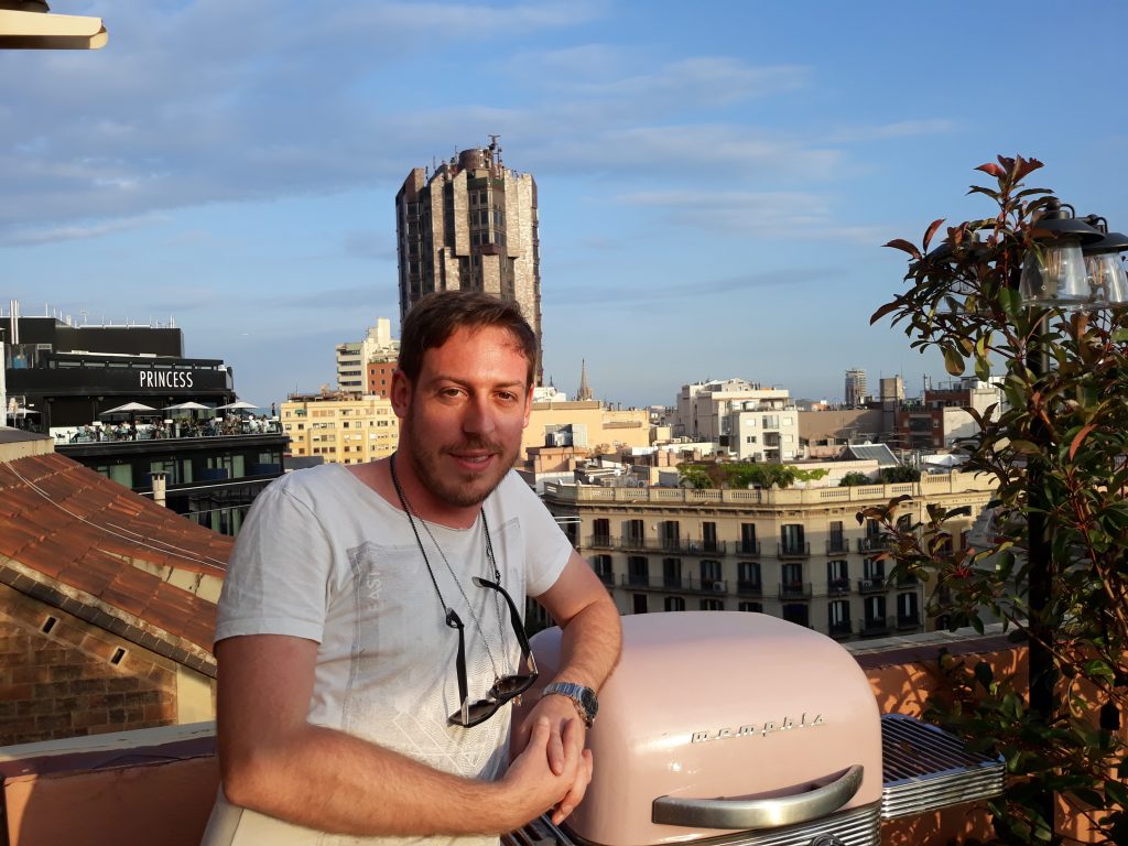 Tim Cakir on the @weareserviceclub terrace