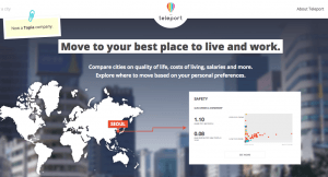 Teleport digital nomad tool